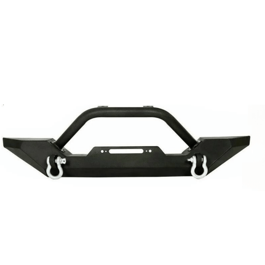 Front Bumper  W/ Winch Plate D-Rings Rock Crawler For Jeep Wrangler 87-06 YJ